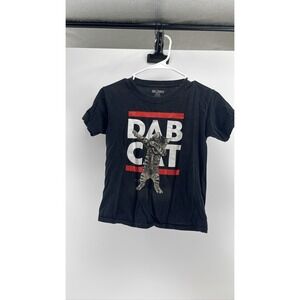 GILDAN Cat Graphic Tee Youth M (8)‎ Black Kitten Meme
